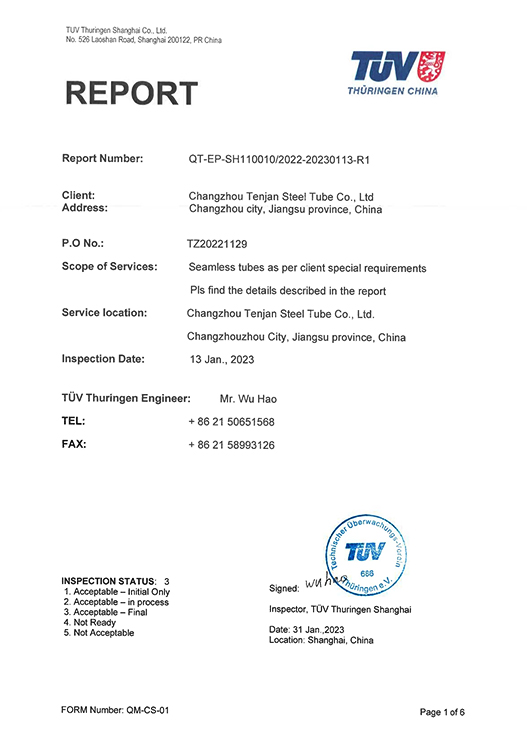 TÜV Test Report